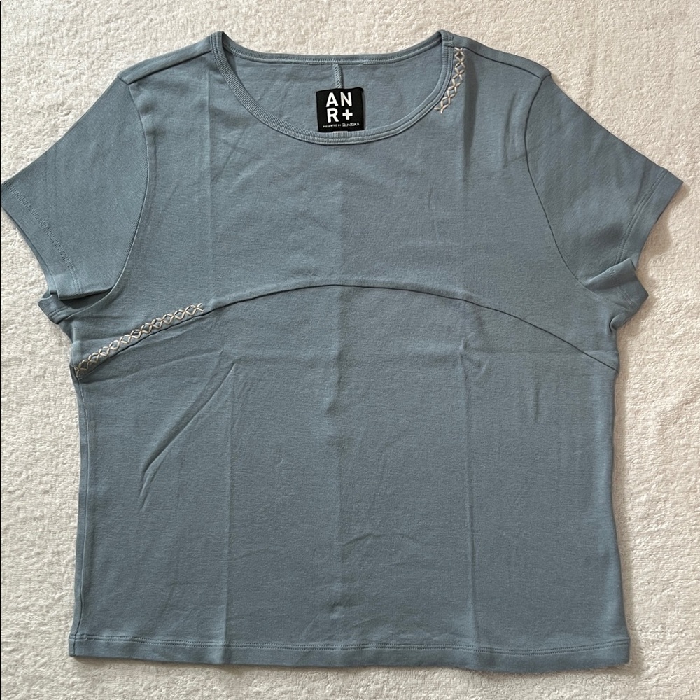 Alp N Rock Women’s Slate Blue Short Sleeve Crew, XL